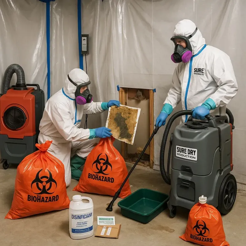 Contaminated Water Handling Protocols process in LaBarque Creek, MO